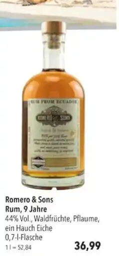 Citti Romero & Sons Rum, 9 Jahre tilbud