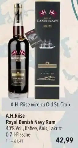 Citti A.H.Riise Royal Danish Navy Rum tilbud