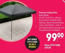 Citti Premium-faltpavillon tilbud