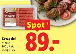 Lidl Cevapcici tilbud