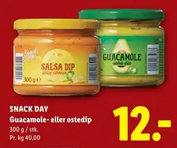Lidl SNACK DAY Guacamole- eller ostedip tilbud
