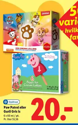 Lidl Paw Patrol eller Gurli Gris is tilbud