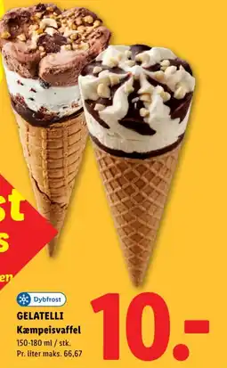 Lidl GELATELLI Kæmpeisvaffel tilbud