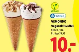 Lidl VEMONDO Vegansk isvaffel tilbud