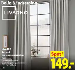 Lidl LIVARNO Sæt med mørklægningsgardiner tilbud