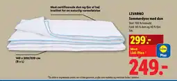 Lidl LIVARNO Sommerdyne med dun tilbud