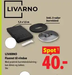 Lidl LIVARNO Fluenet til vindue tilbud