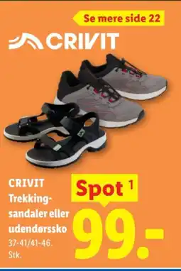 Lidl CRIVIT Trekking- sandaler eller udendørssko tilbud