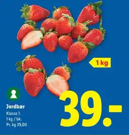 Lidl Jordbær tilbud