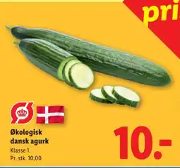 Lidl Økologisk dansk agurk tilbud