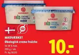 Lidl MADVÆRKET Økologisk creme fraiche tilbud