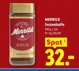 Lidl MERRILD Instantkaffe tilbud