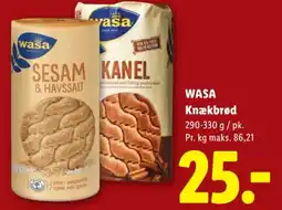 Lidl WASA Knækbrød tilbud