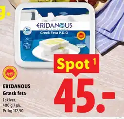 Lidl ERIDANOUS Græsk feta tilbud