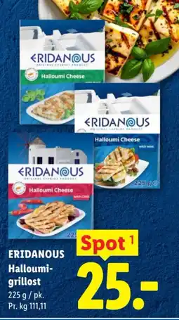 Lidl ERIDANOUS Halloumi- grillost tilbud