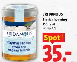 Lidl ERIDANOUS Timianhonning tilbud
