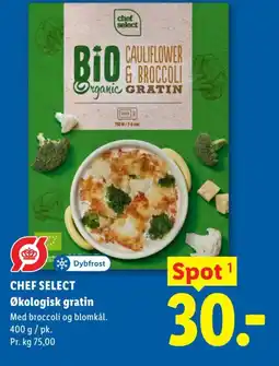 Lidl CHEF SELECT Økologisk gratin tilbud