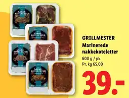 Lidl GRILLMESTER Marinerede nakkekoteletter tilbud