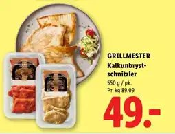 Lidl GRILLMESTER Kalkunbryst- schnitzler tilbud