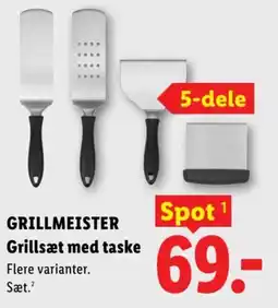 Lidl GRILLMEISTER Grillsæt med taske tilbud