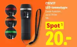 Lidl CRIVIT LED-lommelygte tilbud