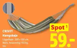 Lidl CRIVIT Hængekøje tilbud