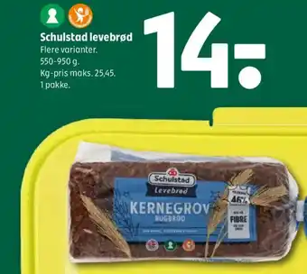 Coop 365 Schulstad levebrød tilbud