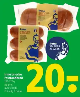 Coop 365 Irma brioche fastfoodbrød tilbud