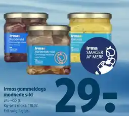 Coop 365 Irmas gammeldags modnede sild tilbud