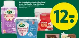 Coop 365 Karolines Køkken madlavningsfløde, creme fraiche eller Coop piskefløde tilbud