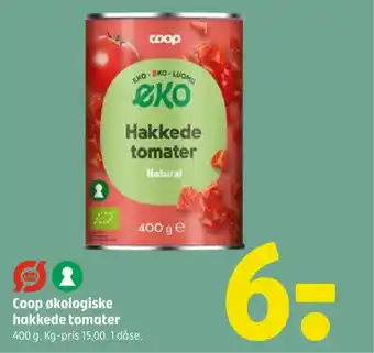 Coop 365 Coop økologiske hakkede tomater tilbud
