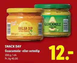 Lidl SNACK DAY Guacamole- eller ostedip tilbud
