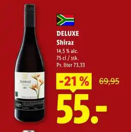 Lidl DELUXE Shiraz tilbud