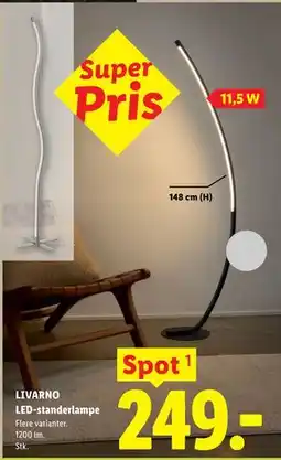 Lidl LIVARNO LED-standerlampe tilbud