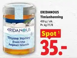 Lidl ERIDANOUS Timianhonning tilbud