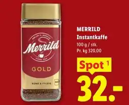 Lidl MERRILD Instantkaffe tilbud