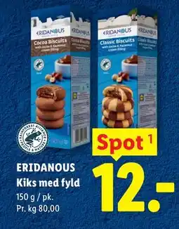 Lidl ERIDANOUS Kiks med fyld tilbud