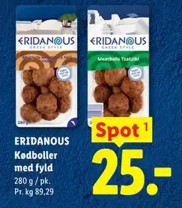 Lidl ERIDANOUS Kødboller med fyld tilbud