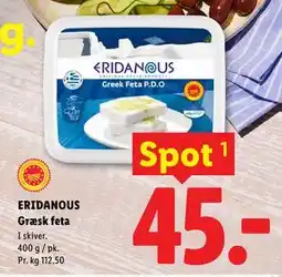 Lidl ERIDANOUS Græsk feta tilbud