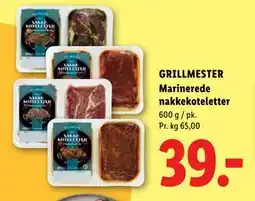 Lidl GRILLMESTER Marinerede nakkekoteletter tilbud