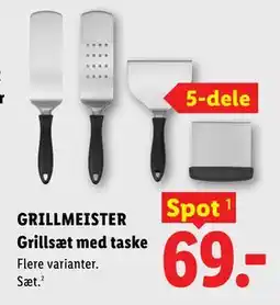 Lidl GRILLMEISTER Grillsæt med taske tilbud