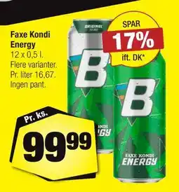 Calle Faxe Kondi Energy tilbud