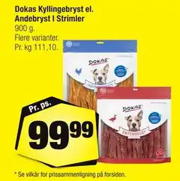 Calle Dokas Kyllingebryst el. Andebryst I Strimler tilbud