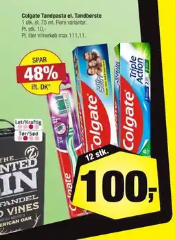 Calle Colgate Tandpasta el. Tandbørste tilbud
