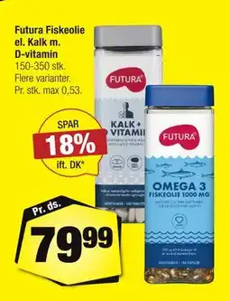 Calle Futura Fiskeolie el. Kalk m. D-vitamin tilbud