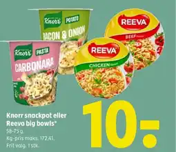 Coop 365 Knorr snackpot eller Reeva big bowls tilbud