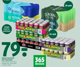 Coop 365 Royal, Faxe Kondi eller Pepsi Max tilbud