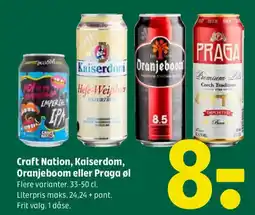 Coop 365 Craft Nation, Kaiserdom, Oranjeboom eller Praga øl tilbud