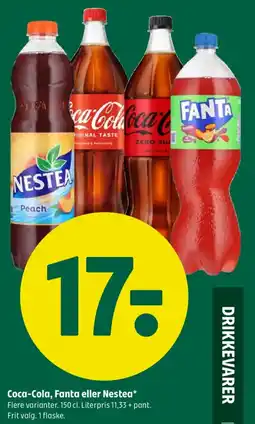 Coop 365 Coca-Cola, Fanta eller Nestea tilbud