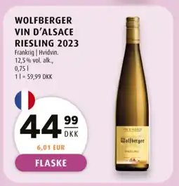 Scandinavian Park Wolfberger vin D'alsace riesling 2023 tilbud